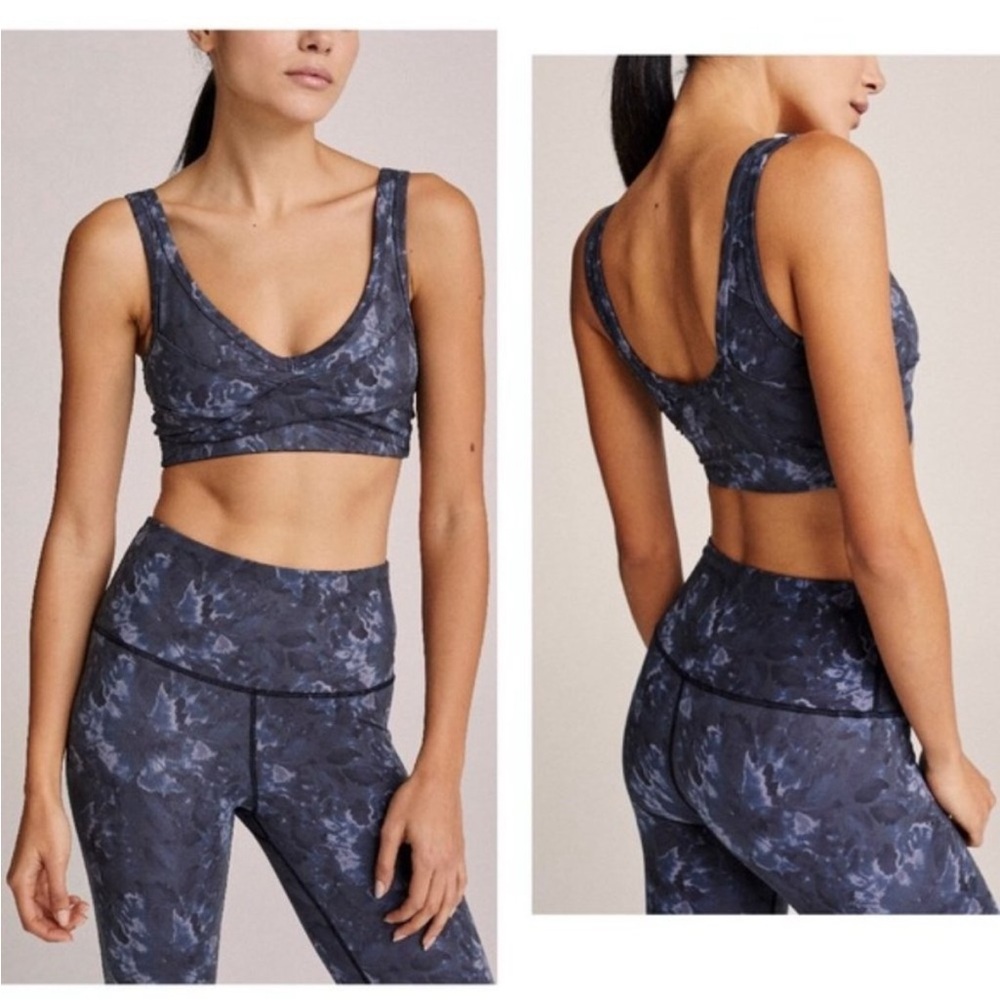 Varley Kellam Sports Bra in Floral Slate / XS